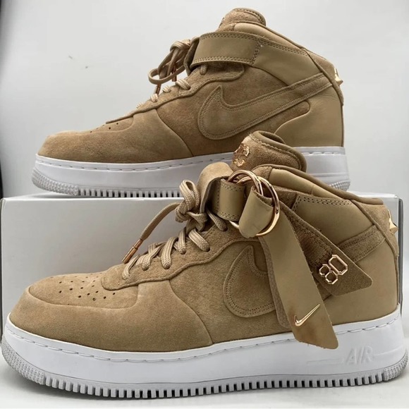 Nike Other - Nike Air Force 1 Mid Comfort Victor Cruz Vachetta Tan Mens Size 9.5 / Womens 7.5